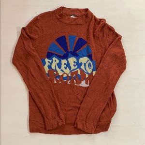 Free People “free to roam” sweater